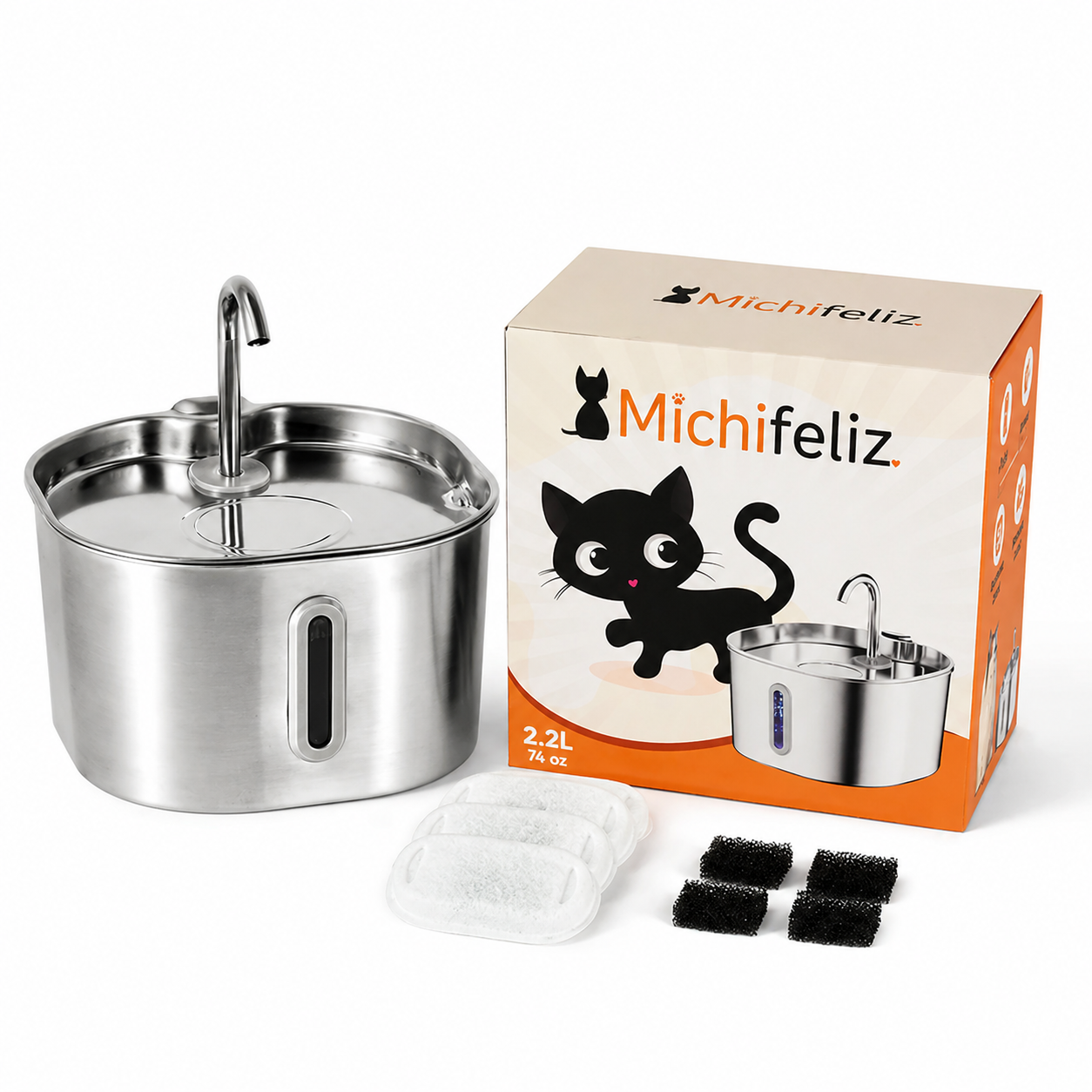 MichiFlow™ | Fuente Inteligente para Gatos